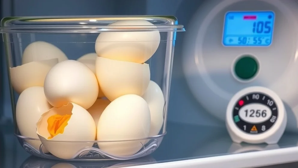 Hur länge håller kokta skalade ägg i kylen